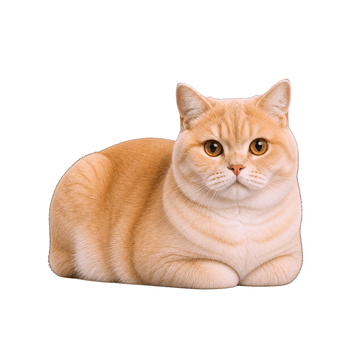 暖杏色猫咪动画桌宠效果示意